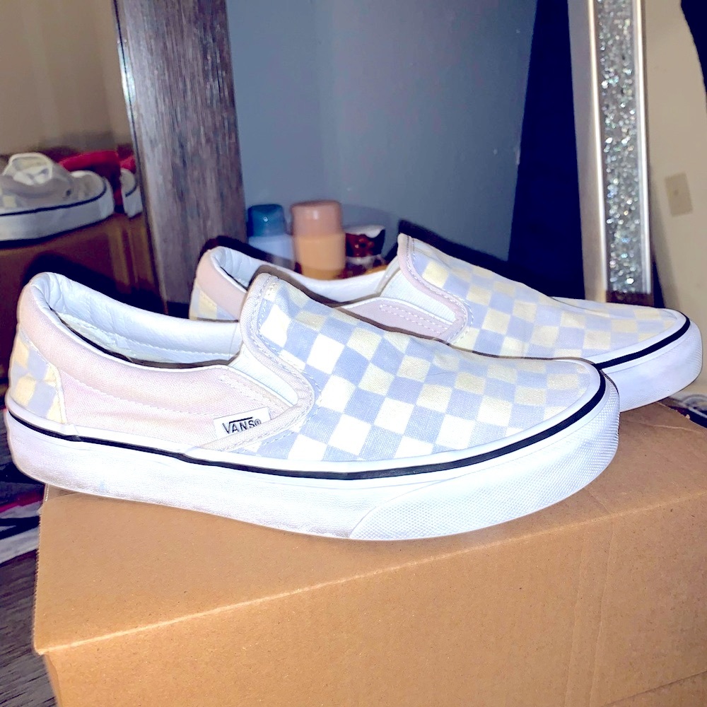 Slip on vans color grey